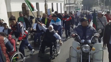 People With Disabilites Join Protests Against Algerian President