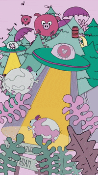 victorious_es beer animales vaca ovni GIF