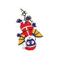 InstitutoEdinburgh christmas santa navidad draggy Sticker
