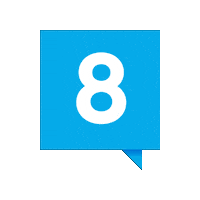 Eight Sticker by The Dignity Index