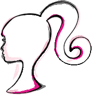 Pink Barbie Sticker by Day and Night