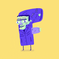 frankenstein 36daysoftype GIF by gabrielpich