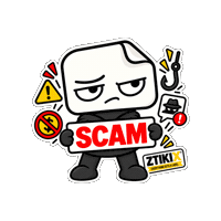 Suspicious Scam Sticker by ZTIKIX