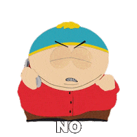 Eric Cartman No Sticker by South Park