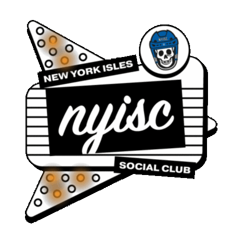 New York Hockey Sticker by New York Isles Social Club