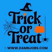 Trick Or Treat Halloween GIF by Damnjobs