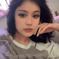 Staring Cute Girl GIF