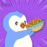 Hungry Bon Appetit GIF by Pudgy Penguins