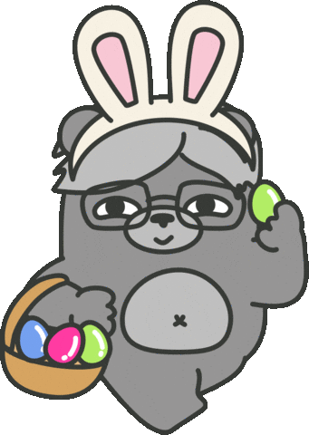 Rabbit Easter Sticker by maludbear