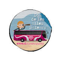 Bus Ibiza Sticker by DonaSang