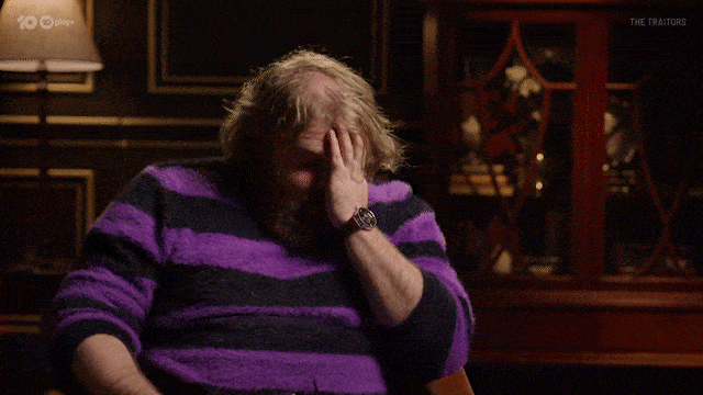 Confused Over It GIF by The Traitors Australia