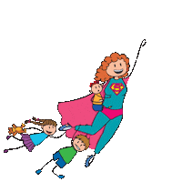 Kids Superman Sticker by WOW! Opvoedcoaching