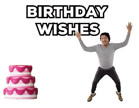 Celebrate Happy Birthday Sticker by Leroy Patterson