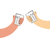 DrinkHemi celebrate cheers milk feiern Sticker