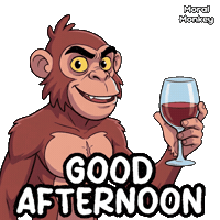 Wine Monkey Sticker by VeeFriends