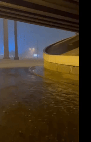 Water Gushes Under Bridge as Flash Flooding Hits Dallas