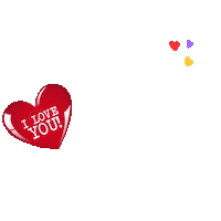 I Love You Fun Sticker