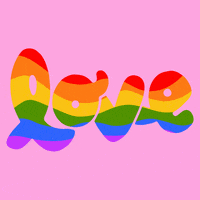 Rainbow Love GIF