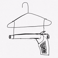 No War Coat Hanger GIF by Barbara Pozzi