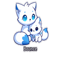 Snuggles Blueaesthetic Sticker