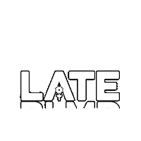 lateblmr late blmr lateblmr late blmr records Sticker