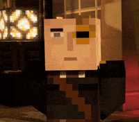 Glaring Minecraft Story Mode GIF