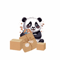 Pandisweets panda onlineshop paket bestellung GIF