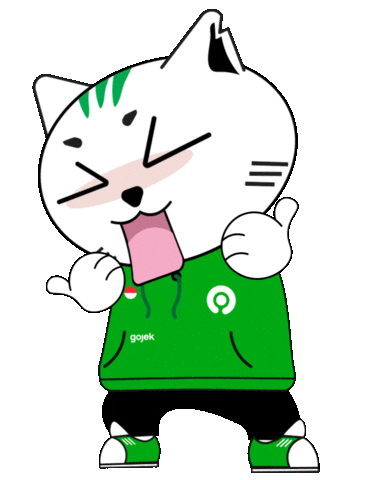 Cat Meme Sticker by Gojek Indonesia