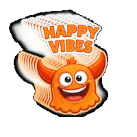 Happy Good Vibes Sticker by Momo & Tulus