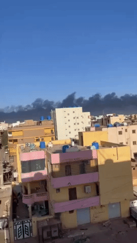 Dark Smoke Fills Khartoum Sky as Explosions Reported