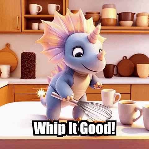 Coffee Whip It Good GIF by Divineasaur