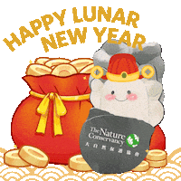 Happy New Year 新年 Sticker by The Nature Conservancy Hong Kong