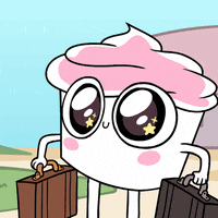 buzzfeedanimation eyes sparkly determined cuppy GIF
