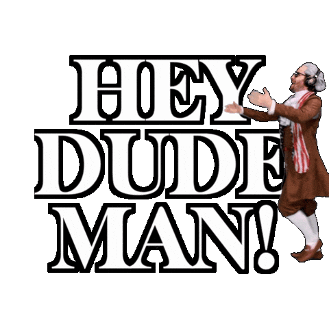 Mocking Hey Dude Sticker