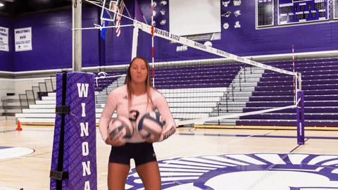 Warriors Volleyball GIF by WinonaStateATH
