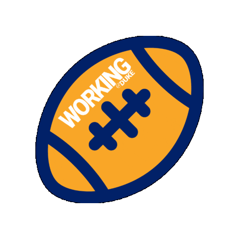 WorkingatDuke giphygifmaker duke football workingatduke duke faculty Sticker