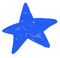 allisonmckeen blue star draw shine Sticker