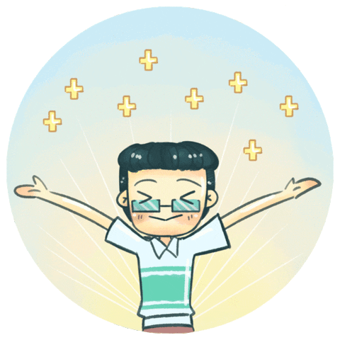 Happy Happiness Sticker by Kuis Milioner