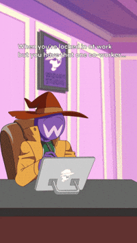 Talking Co Worker GIF
