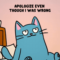 Blue Cat Pride GIF