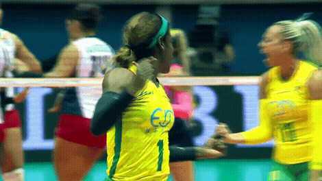 Happy Group Hug GIF by Volleyball World