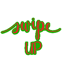 Swipe Up Red And Green Sticker
