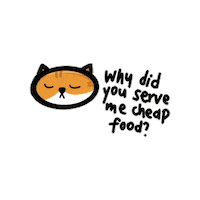 Hungry Cat Sticker