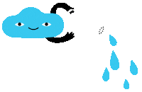 Rain Cloud Sticker by pirogart