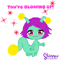 Glow Happy Birthday Sticker by ShimmertheGlowworm