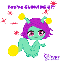 Glow Happy Birthday Sticker by ShimmertheGlowworm