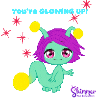 Glow Happy Birthday Sticker by ShimmertheGlowworm