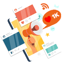 Social Media Phone Sticker by Ontag