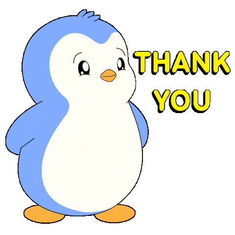 Thank U Sticker by Pudgy Penguins