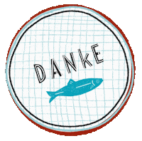 Thanks Sardine Sticker by kreisrund-redaktion.de